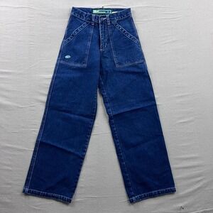 Vintage Breakdown Wide Leg Skater Jeans Dark Wash Baggy 90s Y2K Women Size 5